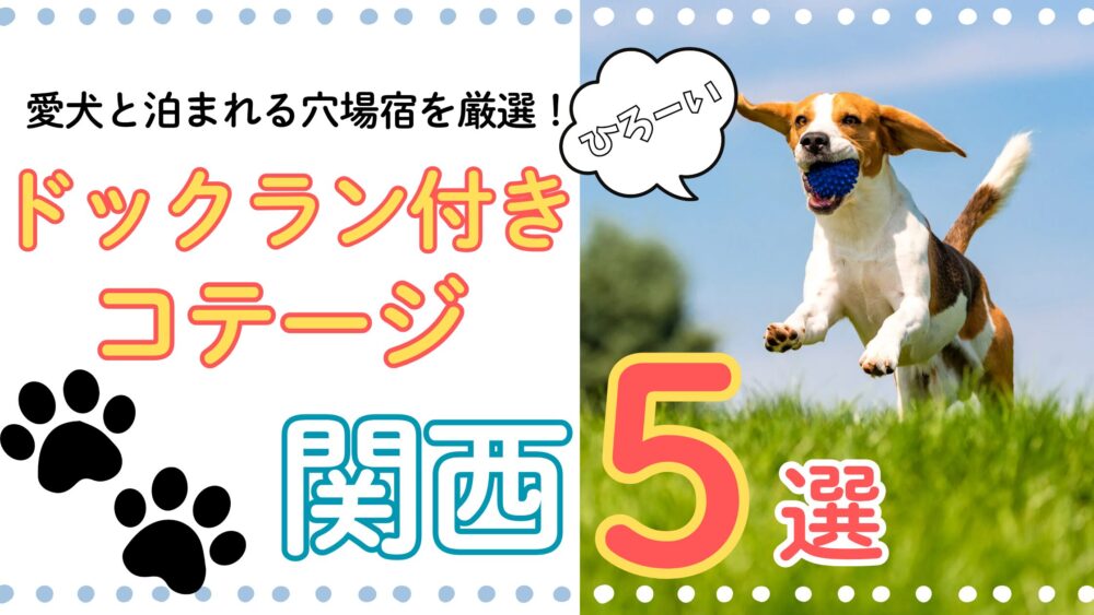 ひろーいドッグラン付きコテージ関西おすすめ5選｜愛犬と泊まれる穴場宿を厳選！